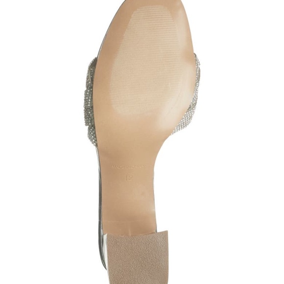 Steve Madden Silver Maillot Braided Embellished Mules - Sz 6 - New in Box - Picture 12 of 14